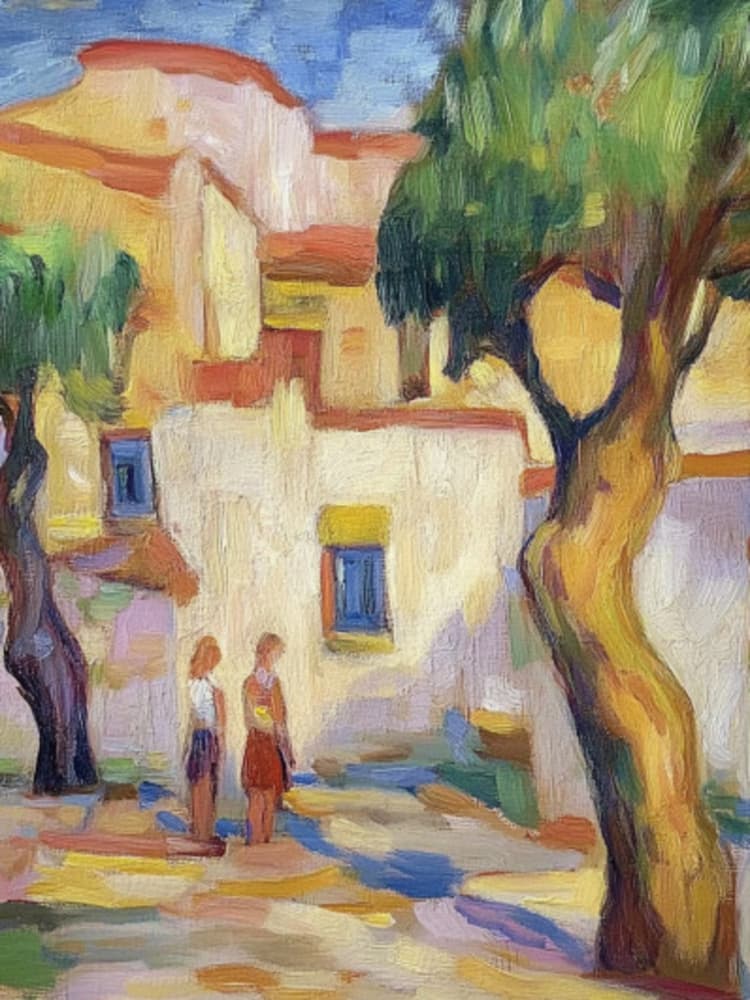 Sunny Village Walk by Avanesova Elena — canvas wall art