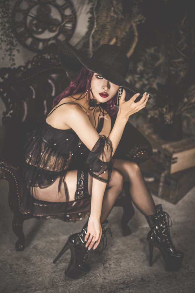 Elegant Dark Witch by boss — canvas wall art