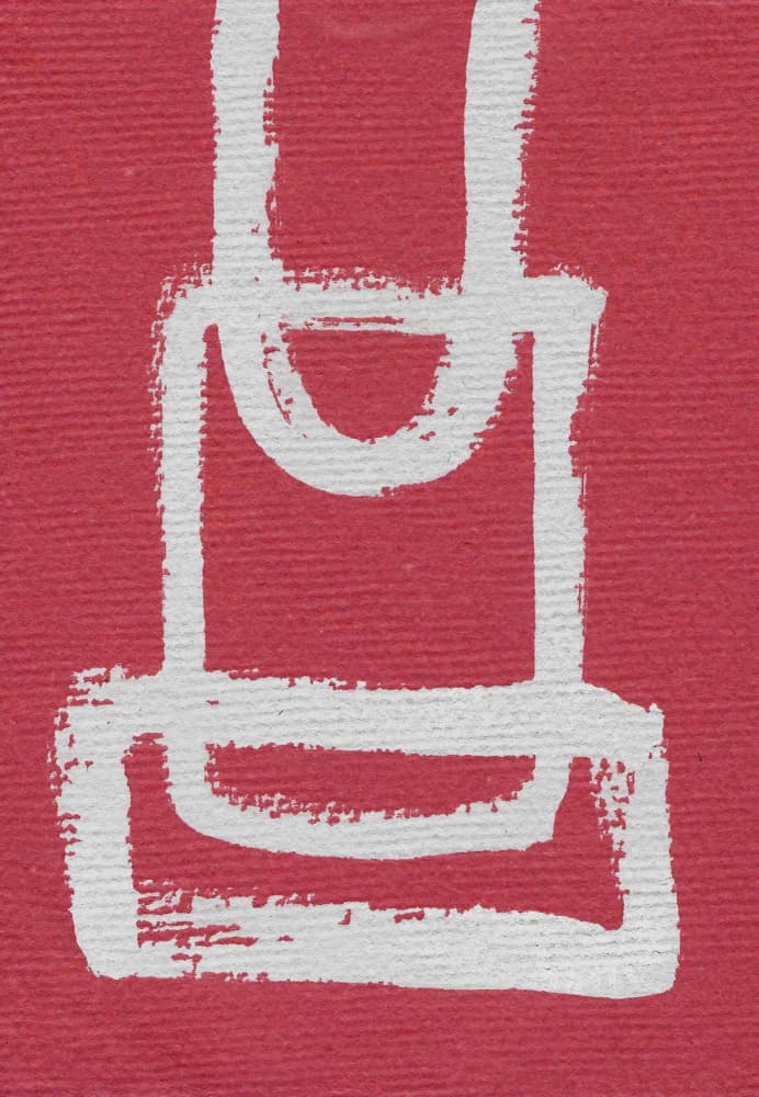 Abstract Red Symbol by Santhosh ch — canvas wall art