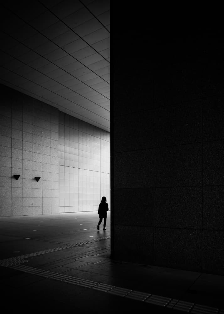 Solitary Modern Passage by Satoshi Hata — canvas wall art