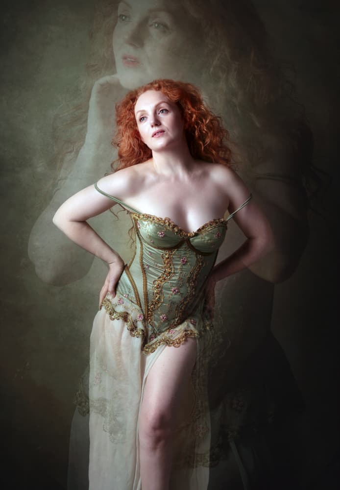 Ethereal Redhead Portrait by Catherine Wang — canvas wall art