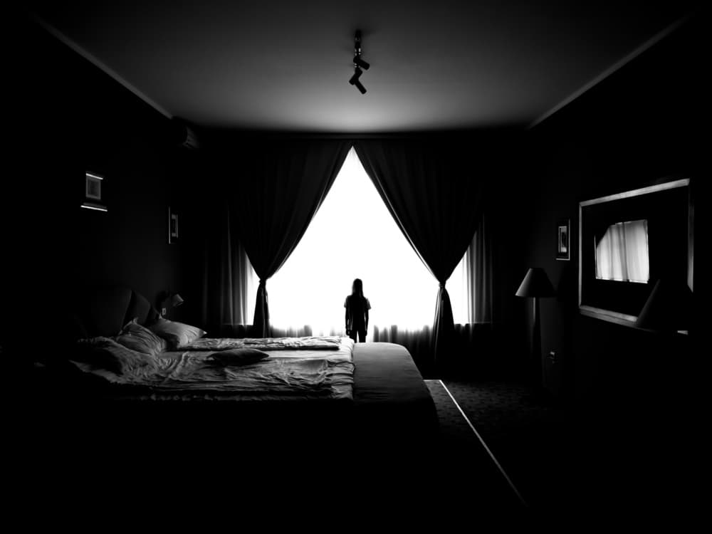 Dark Room Silhouette by Marius Surleac — canvas wall art