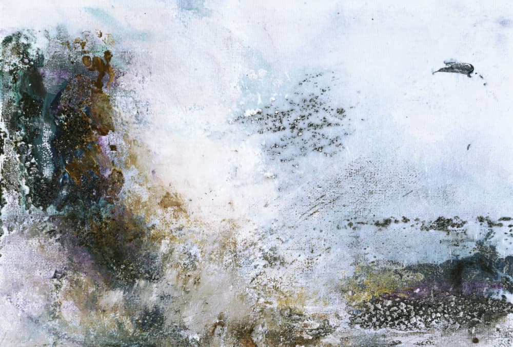 Muted Organic Abstract Flow by Deb Chaney — canvas wall art