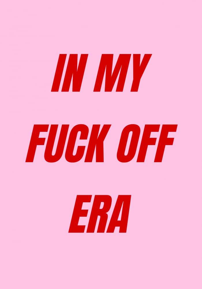 Sassy Fuck Off Era by Athene Fritsch — canvas wall art