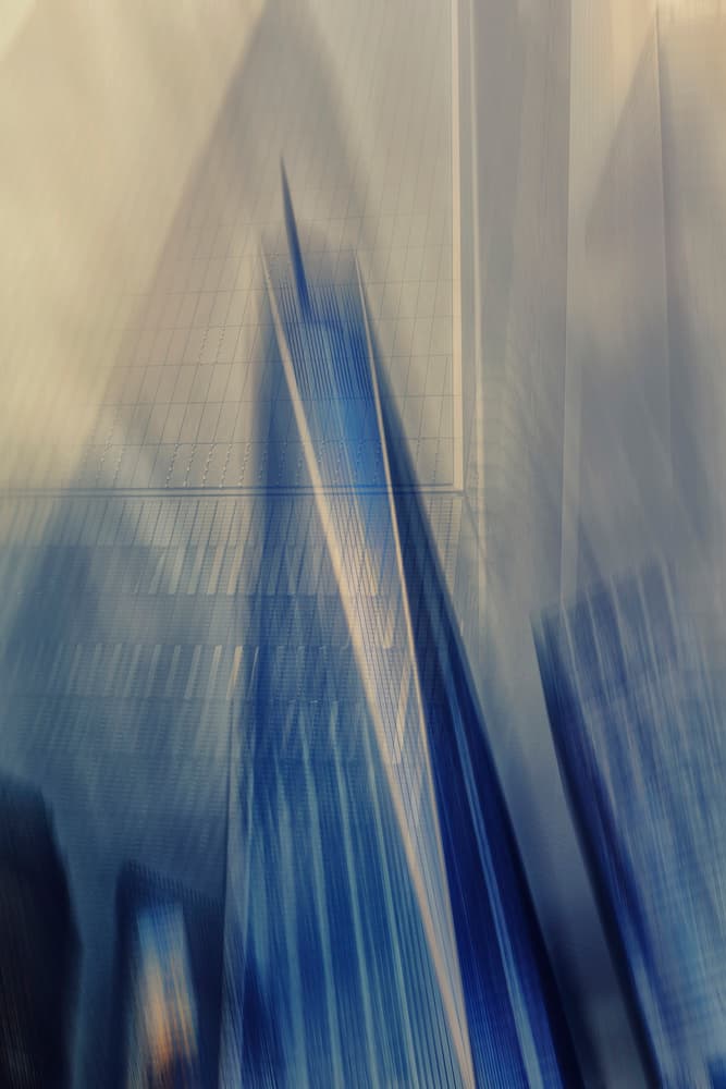 Abstract Blue City Motion by Massimo Della Latta — canvas wall art