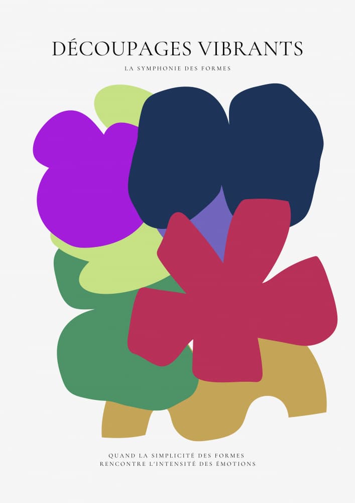 Vibrant Organic Shapes by RS LAB STUDIO — canvas wall art