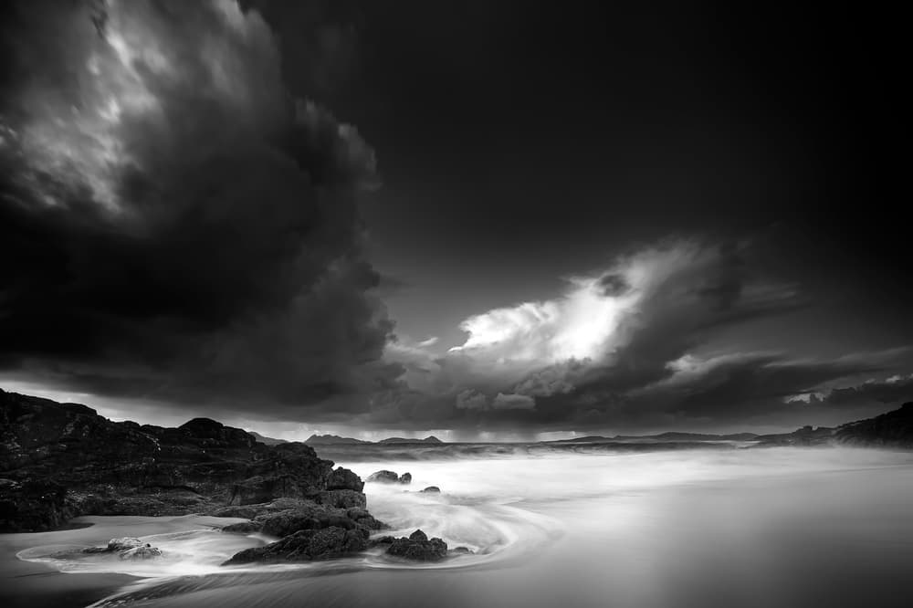 Serene Stormy Coast by Santiago Pascual Buye — canvas wall art