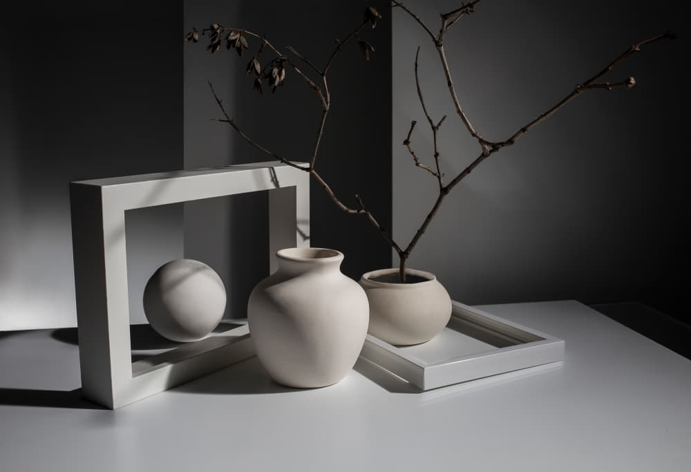 Modern Geometric Still Life by Evgeniy Popov — canvas wall art