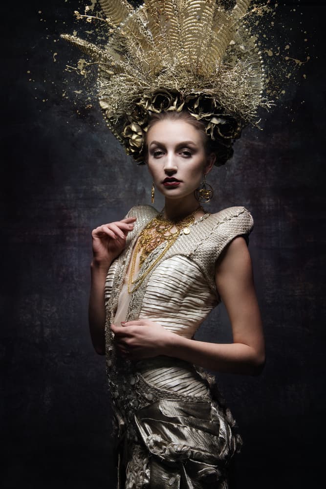 Regal Fashion Portrait by Siegart — canvas wall art