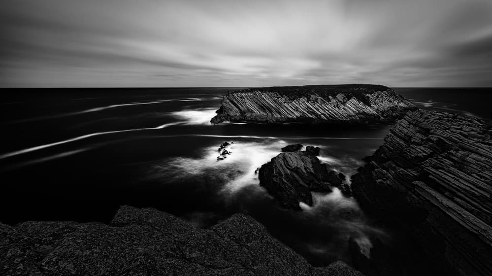 Striking Coastal Rocks by Paulo Abrantes — canvas wall art