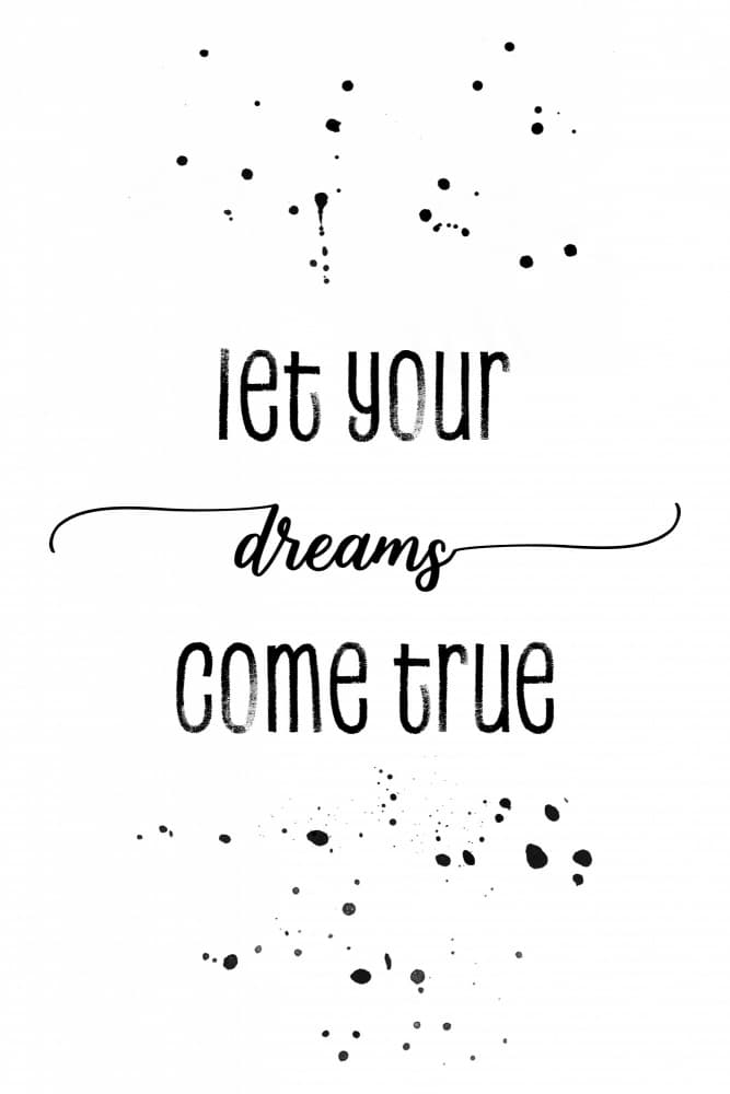 Dreams Come True Splatter by Melanie Viola — canvas wall art