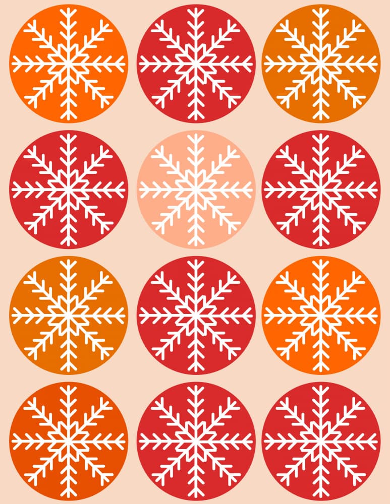 Holiday Snowflake Pattern by Nicholas — canvas wall art
