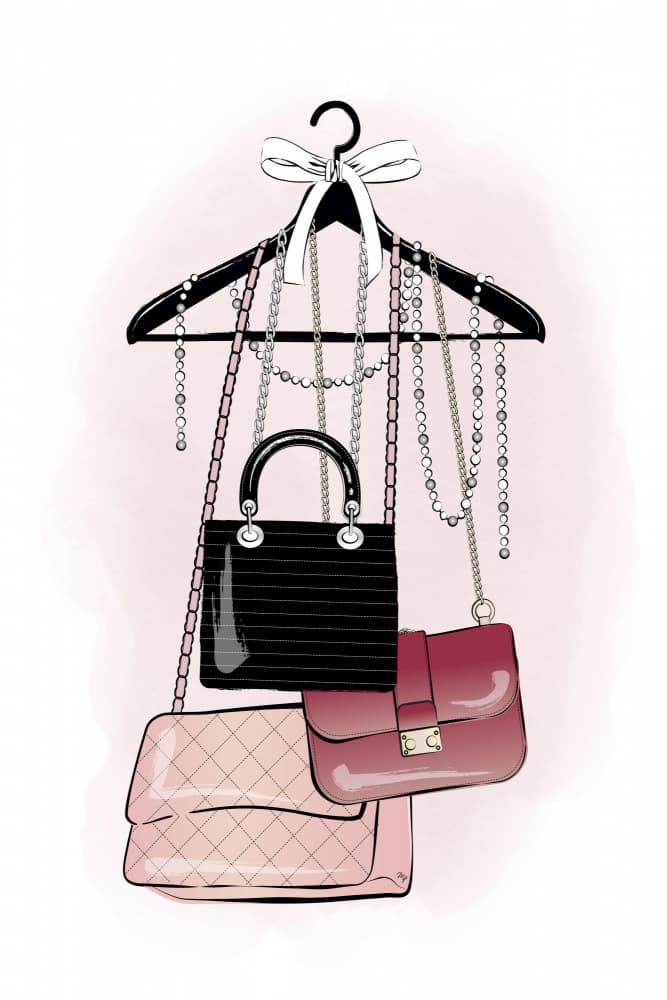 Chic Fashion Accessories by Martina — canvas wall art