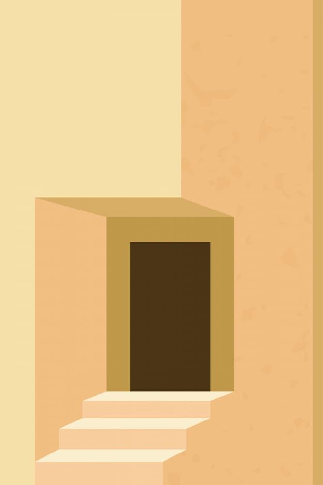 Desert Doorway Steps by jay stanley — canvas wall art