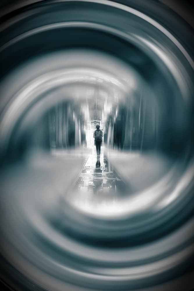 Swirling Path Journey by MingLun Tsai (蔡明倫) — canvas wall art