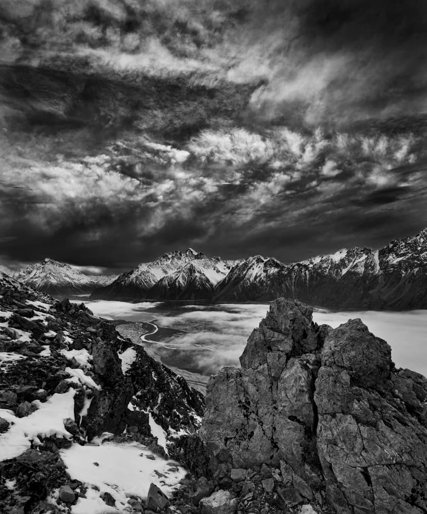 Dramatic Mountain View by Yan Zhang — canvas wall art