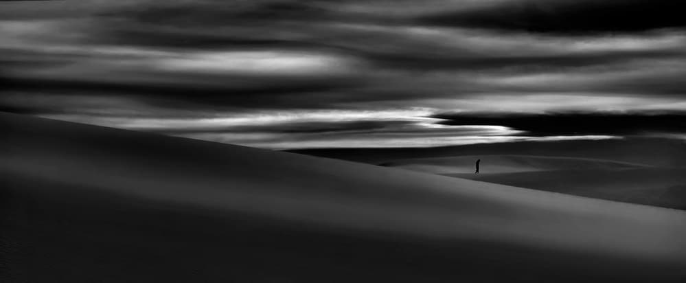 Dramatic Desert Solitude by Yvette Depaepe — canvas wall art