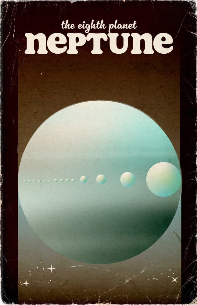 Eighth Planet Neptune by Nicholas — canvas wall art