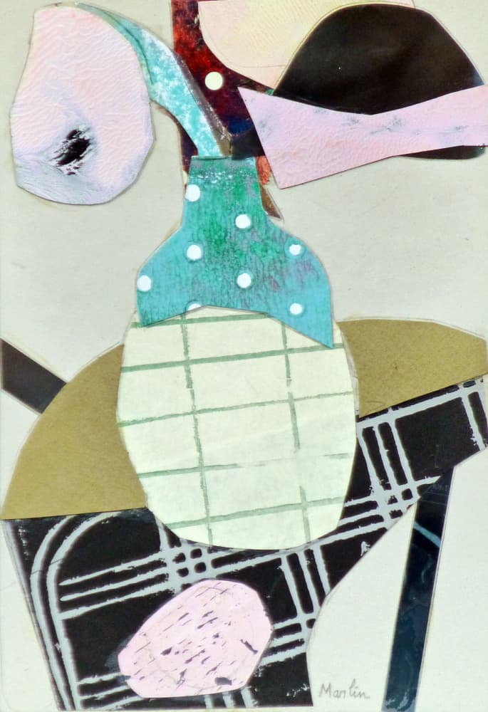 Abstract Still Life Collage by Pascal Marlin — canvas wall art