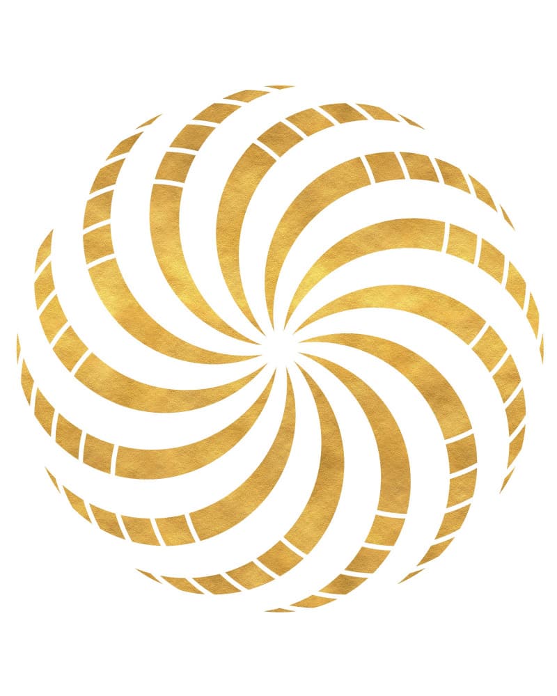 Radiant Golden Swirl by Emiliano Deificus — canvas wall art