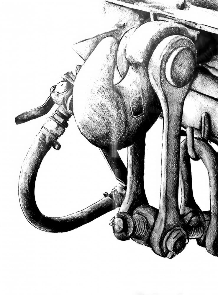 Industrial Machine Detail by Kulik — canvas wall art