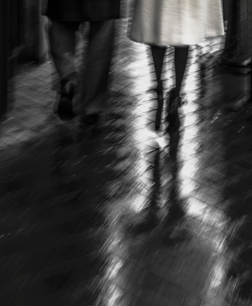 Blurred Urban Walk by Gilbert Claes — canvas wall art