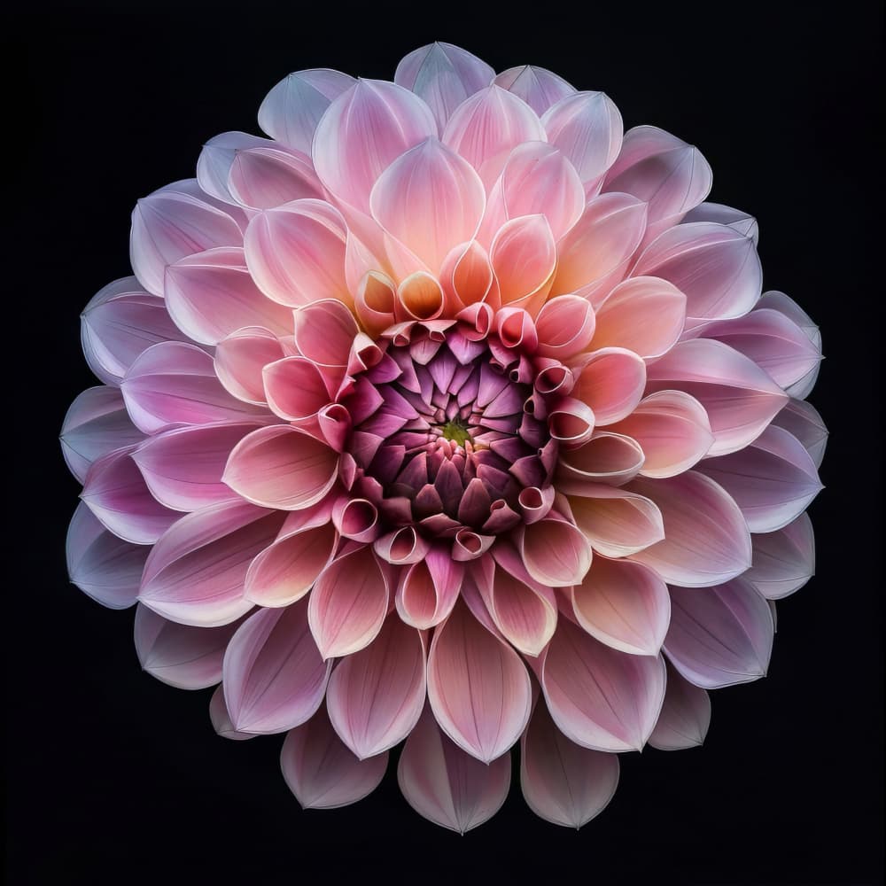Pink Dahlia Blossom by Bilge Paksoylu — canvas wall art