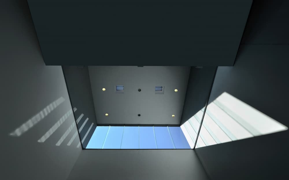Geometric Skylight View by Jorge Pimenta — canvas wall art