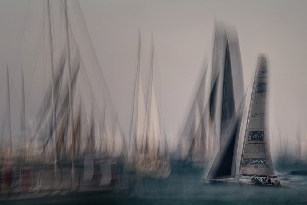 Abstract Sailing Blur by Milan Malovrh — canvas wall art