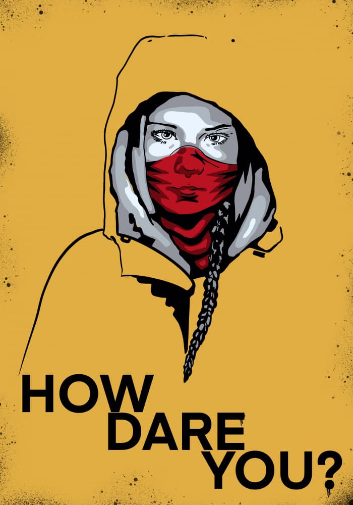 Masked Rebel How Dare You by Tomas Härstedt — canvas wall art