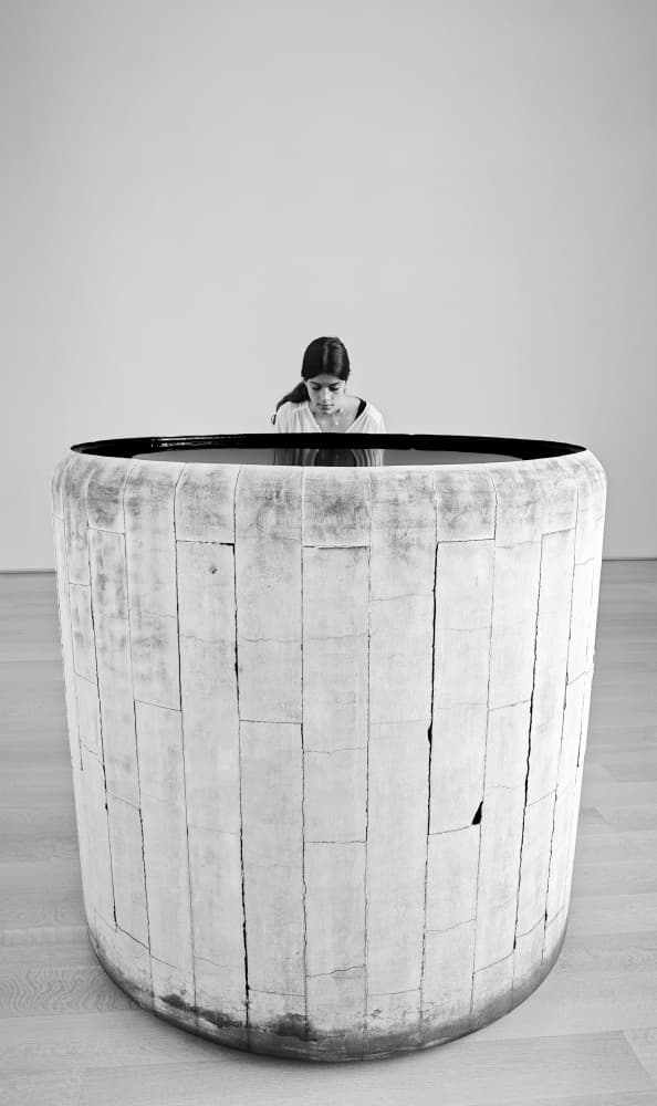 Woman Contemplating Water by Hanping Xiao — canvas wall art