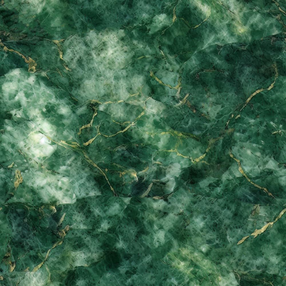 Emerald Marble Gold Veins by Bilge Paksoylu — canvas wall art