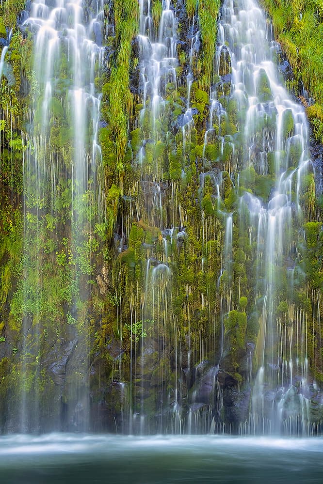 Flowing Green Waterfall by Hua Zhu — canvas wall art