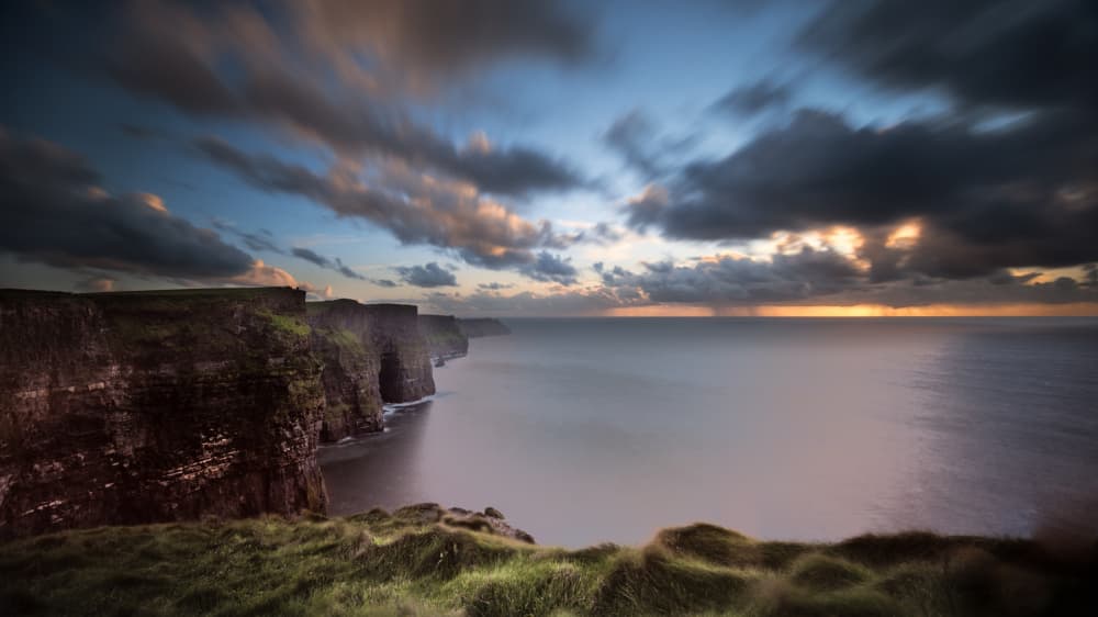 Cliffs Of Moher Golden Hour by Jean Vandijck — canvas wall art