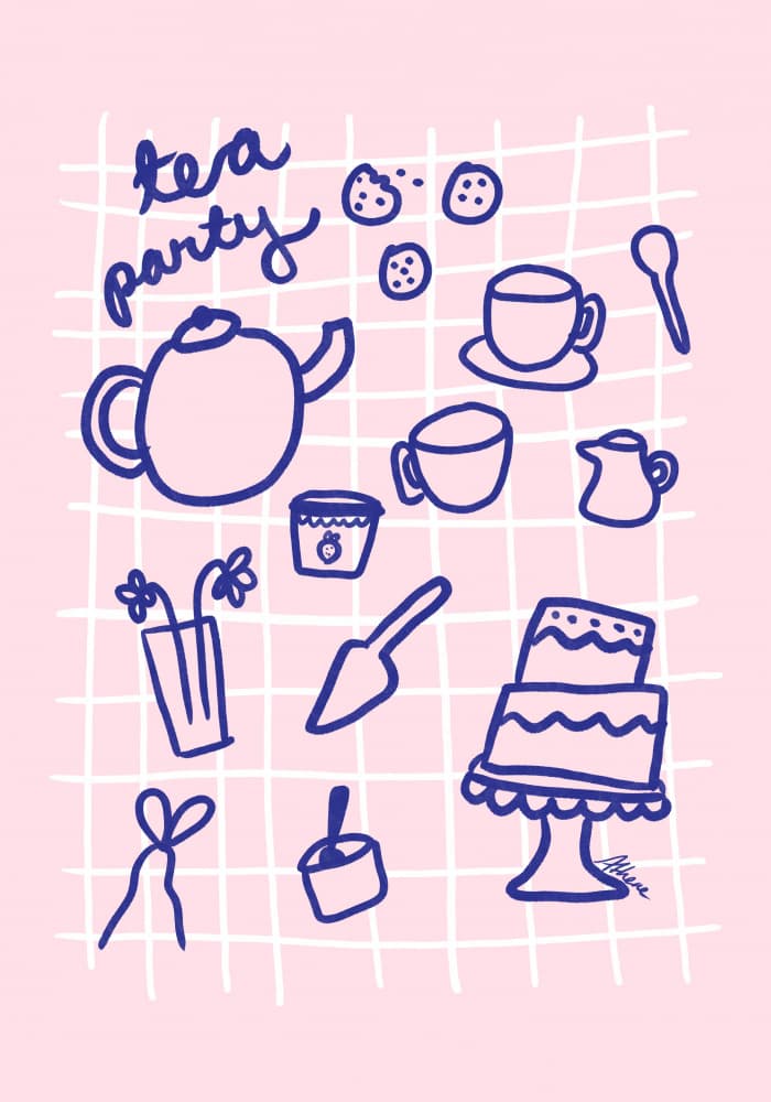 Tea Party by Athene Fritsch — canvas wall art