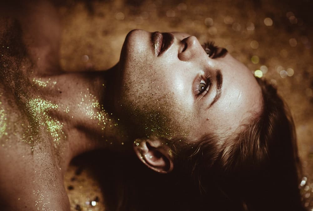 Golden Shimmer Beauty by Artem Vasilenko — canvas wall art