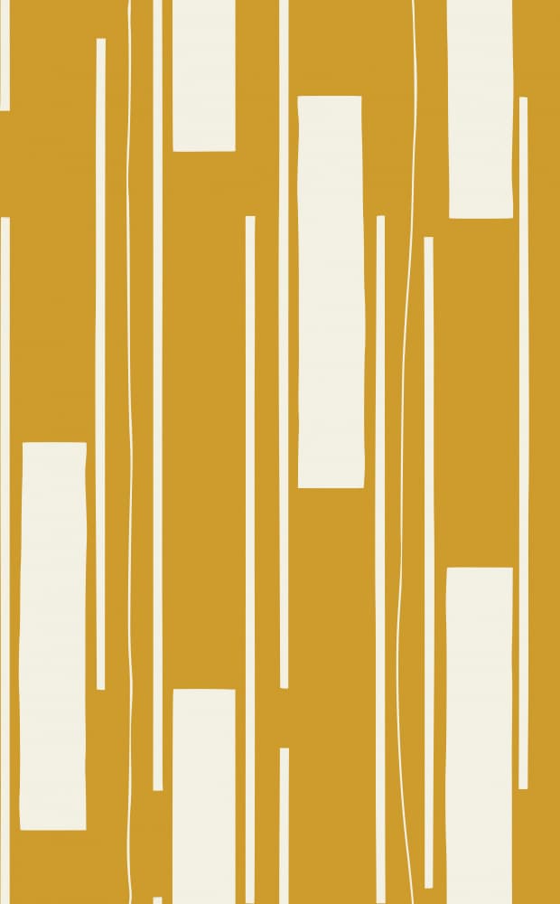 Mustard Geometric Pattern by Annick — canvas wall art