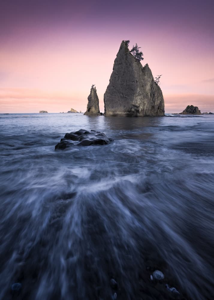 Twilight Sea Stacks by Chuan Chen APA — canvas wall art