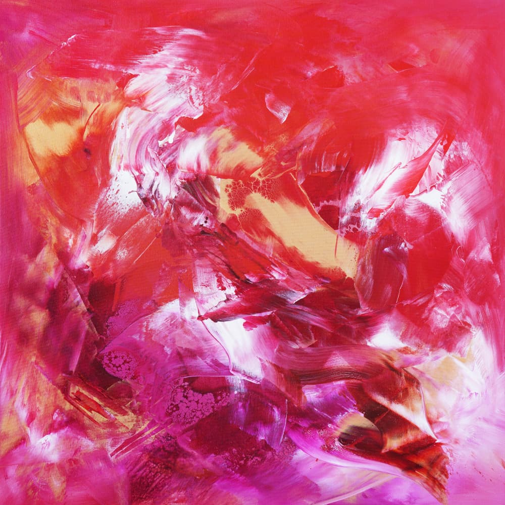 Vibrant Abstract Passion by Paresh Nrshinga FRSA — canvas wall art