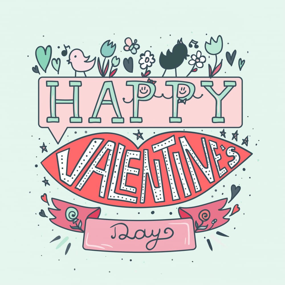 Happy Valentine Message by Marika Barsrsind β canvas wall art