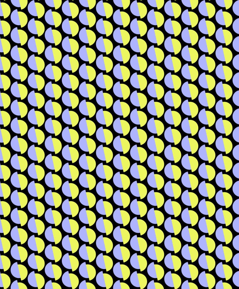 Vibrant Geometric Half Circles by Tetiana Kava Illustration — canvas wall art