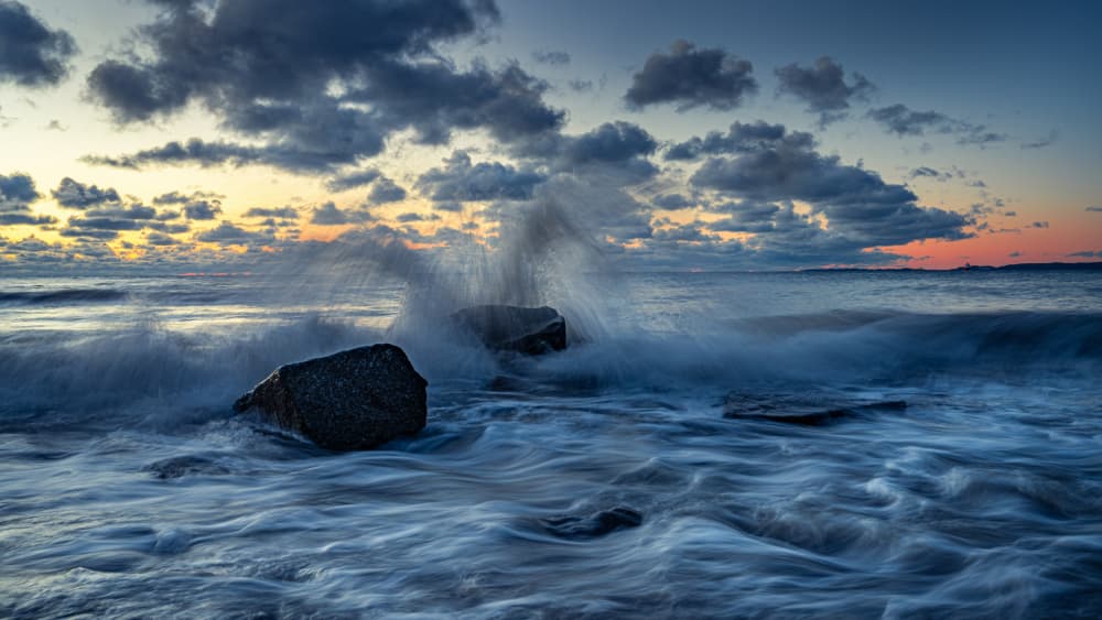 Stormy day at the Baltic coast in Rügen by Ulrike Eisenmann — canvas wall art