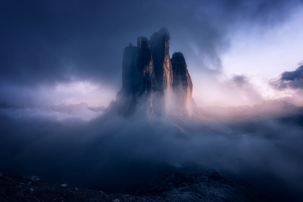 Majestic Peaks Golden Light by David Martin Castan — canvas wall art