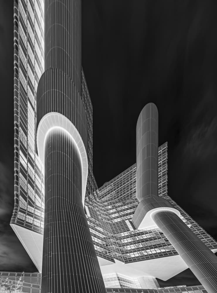 Modern Architectural Curves by Andy Dauer — canvas wall art