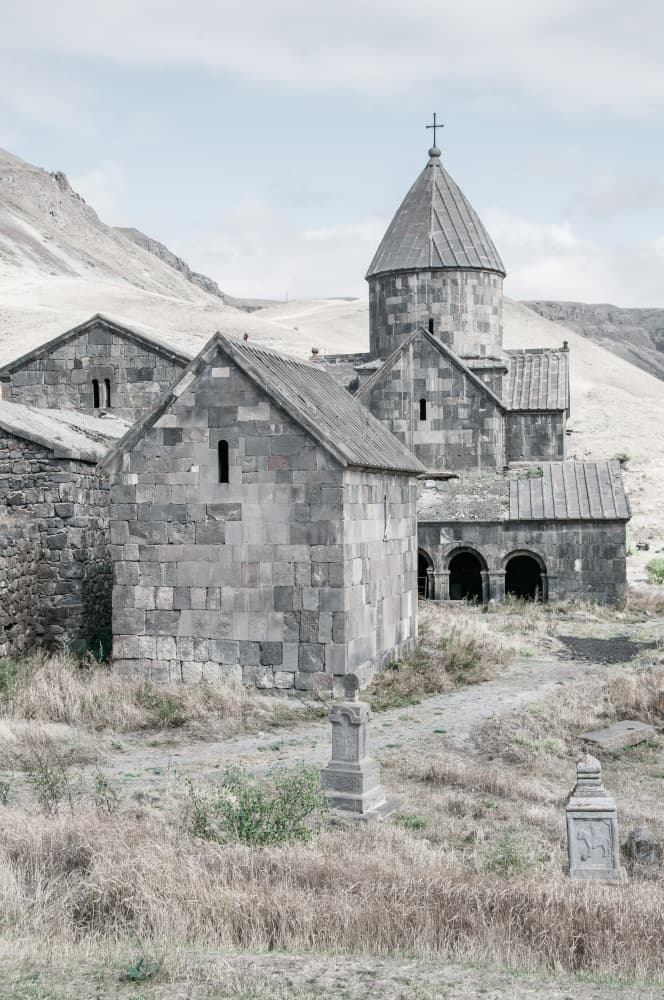 Ancient Stone Monastery by Photolovers — canvas wall art