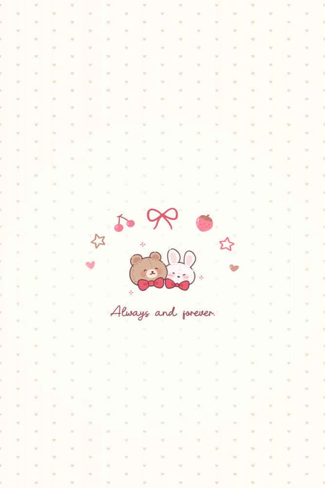 Sweet Bear Bunny Couple by Xuan Thai — canvas wall art