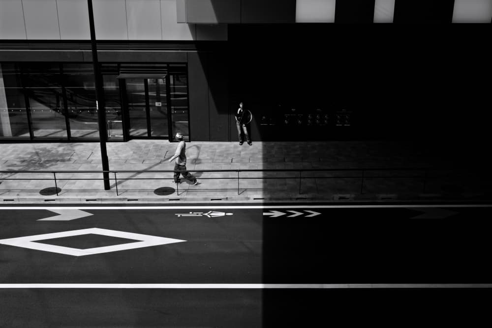 Urban Light and Shadow by moucorn — canvas wall art