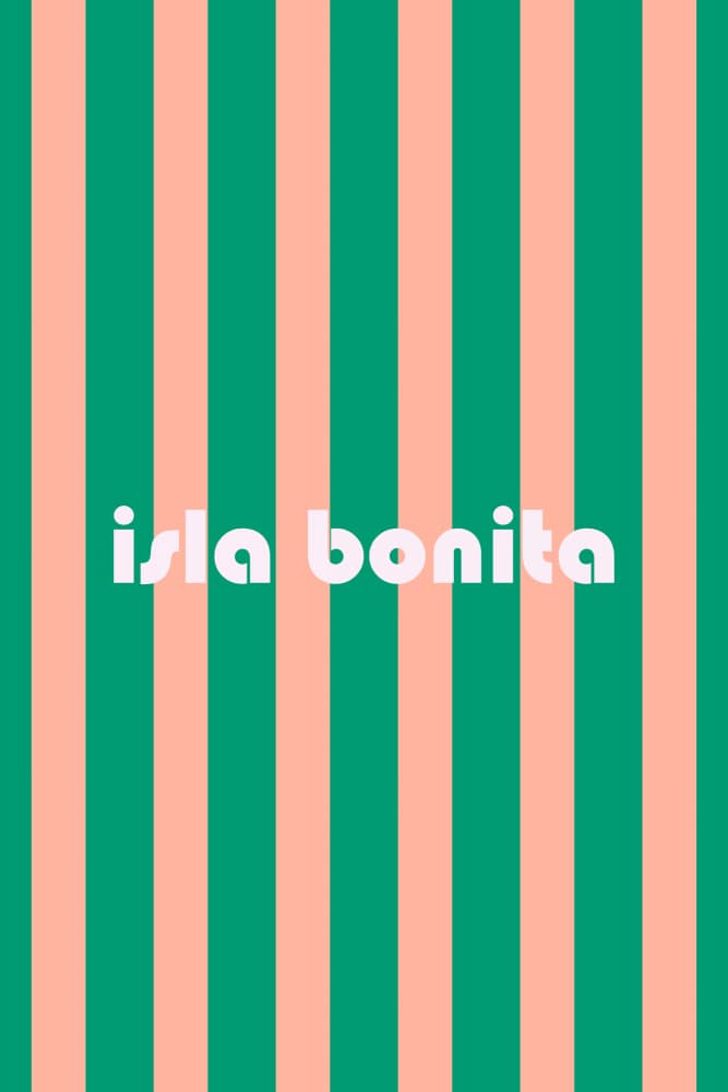 Isla Bonita Stripes by Karen Menzenbach — canvas wall art