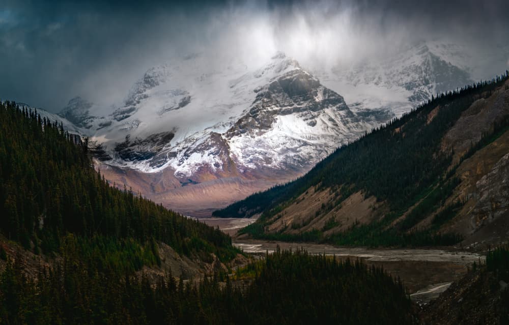 Dramatic Mountain Valley by Bing Li — canvas wall art