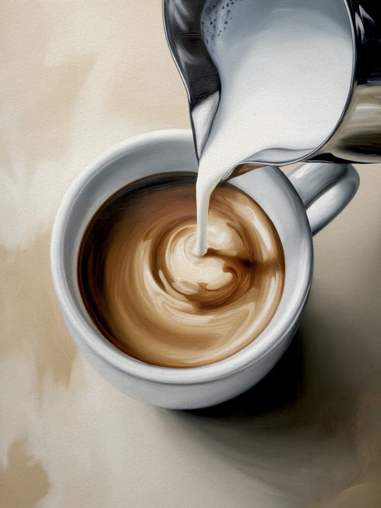 Creamy Coffee Pour by Andreas Magnusson — canvas wall art